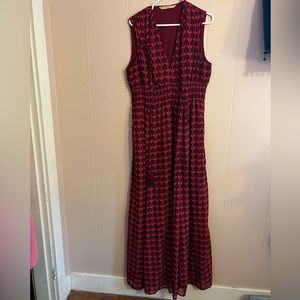 Gorgeous Maxi Dress with front slit and tassel tie